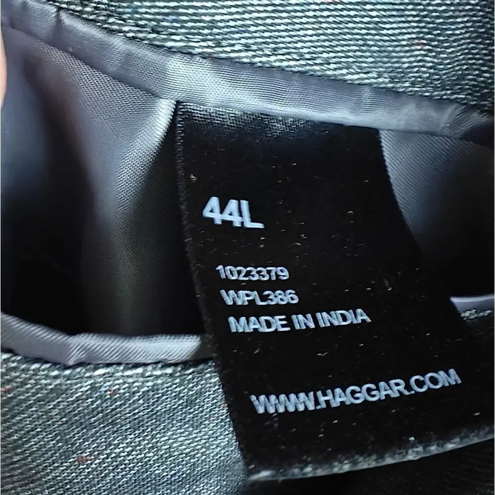 Haggar In Motion Tailored Fit The Knit Blazer In Gray Size 44 L